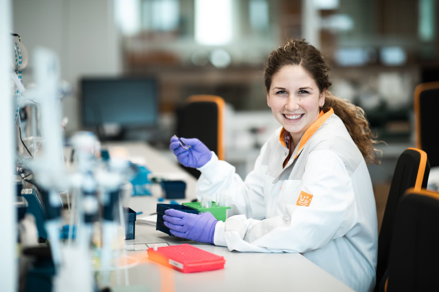 onderzoek naar leukemie in een lab